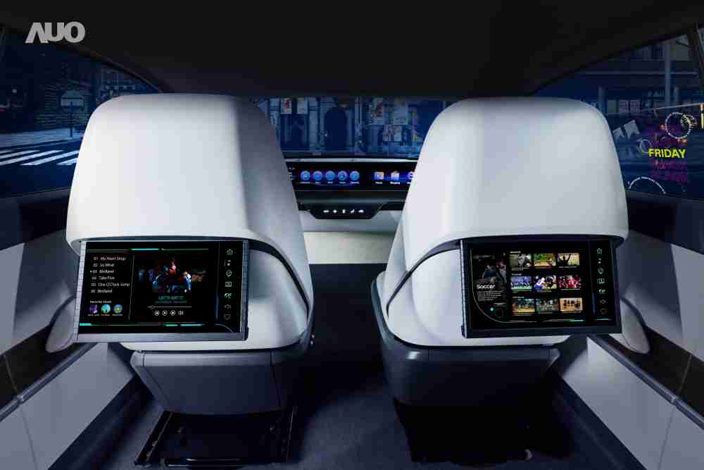 EBpay新一代Smart Cockpit 2024，，，以Micro LED先进显示技术优势，，创建〝可卷式后座娱乐显示器〞，，仅在互动时才显示出所需画面及信息，，，，扩充更丰富的娱乐和交互信息服务，，获国际奖项荣耀